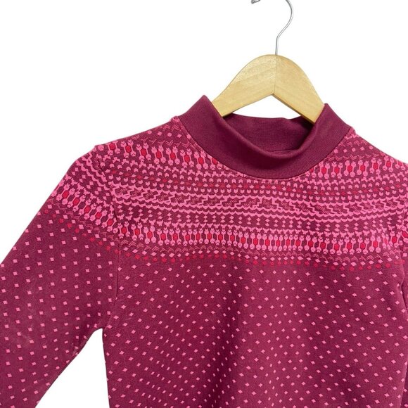 Fabletics women's cropped holly seamless long sleeve top merlot long size M - Picture 12 of 12